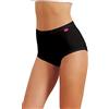 JADEA 787 - Slip da Donna, 6 Pezzi, in Cotone Elasticizzato, con Vita Alta, a Vita Alta, in Stile Italiano Nero-Nero. 8