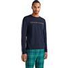 Tommy Hilfiger CN LS Tee Logo Gold UM0UM01640 Magliette a Maniche Lunghe, Blu (Desert Sky), M Uomo