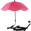Pacienjo Ombrello per carrozzina per tutti/piccoli, ombrellone per passeggino, parasole con morsetto regolabile, ombrello di protezione UV per passeggino per bambini