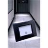 Partenopea® Luce faretto segnapasso ad incasso parete muro con sensore di movimento 220v 1,3W compatibile scatola 503 illuminazione luce a Led (Nero luce fredda 6500k)
