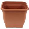 greemotion fioriera Pia terracotta - Flower Pot 33x33cm - 14,5L fioriere angolare - in plastica resistente ai raggi UV Planter - fioriera gelo - Fioriera con fori inferiori - accessori per i