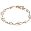 Bracciale con perle freshwater, chiusura in oro bianco e diamante | JAVA