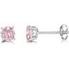 inSCINTILLE Lucciole Orecchini Punto Luce in Argento 925 Rodiato con Zirconia Cubica (Rosa, 0.40 cm)