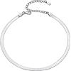 Silvora Cavigliere da Donna in Argento S925 Antiallergico Cavigliere di Perline/Rosa Catena Cubana Figaro Classica Accessori Estivi per Vacanze al Mare
