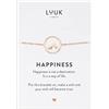 LUUK LIFESTYLE Braccialetto in acciaio inossidabile, 20cm con pendente a vetta della montagna, filigrana e delicata, simbolo di amicizia, idea regalo personale per donne, moda, oro rosa