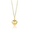 Miore Collana Donna Cuore Oro Giallo 9 Kt / 375 con Catena, Catenina Cm 45