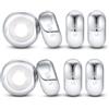 DALARAN - Charm con perline ferma per bracciale in argento Sterling 925 per donne, weniger als 3,5 mm, Argento sterling, Nessuna pietra preziosa