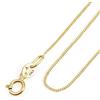 Amberta Allure Collana da Donna in Oro Giallo 9 ct: 0.8 mm Barbazzale - 36 cm
