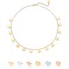 inSCINTILLE Collana con Stelle e Cuori Pendenti Donna in Acciaio Inossidabile con Chiusura Regolabile, Collana Stelline multifilo ad 1/2/3 Fili con Confezione Regalo (Cuore 1 Filo - Oro Giallo)