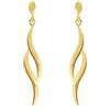 forme di Lucchetta - Orecchini Pendenti Donna Oro 9k Vero | da Lobo con Design a Spirale, Eleganza e Stile, Design a Spirale, Eleganza e Stile