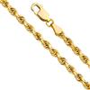 PRINS JEWELS Bracciale in oro giallo 585 da 14 ct, cordino unisex da 4,40 mmlargo e Oro giallo, colore: oro giallo, cod. Rope-80-14