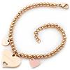 MAMIJUX Bracciale Mamma Idea Regalo in acciaio Regolabile con Cuore Smaltato