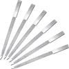 Mudder 6 Pacchi Lima per Unghie Diamante Acciaio Inossidabile Lima per Unghie Laterale Doppia in Metallo Manicure per Unghie Unghie dei Piedi per Salon e Casa (7 Pollici)