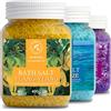 AROMATIKA trust the power of nature Set Sali da Bagno di Lavanda - Brezza Marina - Ylang-Ylang - Naturale al 100% - Ideale per Dormire Bene - Antistress - Cura del Corpo - Benessere - Bellezza - Rilassamento - Spa