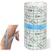 SPERMUOY Benda trasparente impermeabile,Cerotti Elastici di Fissaggio Nastro Medico Trasparente 10cm x 10m, Bende per Tatuaggi, Pellicola Trasparente per Ferite, Sport, Bagno