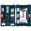 Bosch MS4041 Set misto da 41 pezzi per foratura e avvitatura con custodia inclusa per applicazioni su legno, metallo e muratura