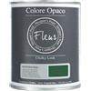 FLEUR DESIGNER'S PAINT | Pittura Chalk Paint Opaca, 750 ml, Senza Carteggiare, Multisuperficie, Colore F54 The Green Queen, Effetto Gesso, Per Pareti e Mobili, Extra Opaco, Ad Acqua, Made in Italy