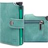 BEWMER v2 Portafoglio Uomo Slim In Similpelle Con Protezione RFID Anticlonazione - Porta Carte Di Credito Uomo E Donna Per 9 Tessere, Con Portamonete