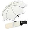 Pierre Cardin Ombrello tascabile Pierre Cardin con apertura e chiusura automatica - Girasole, bianco, 101 cm