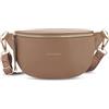 Expatrié Marsupio Donna Marrone - Alice Small - Borsa per Festival, Viaggi e Uso Quotidiano In Pelle Vegana - Piccolo Borsello Elegante alla Moda - Impermeabile