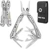 Swiss+Tech Pinza Multifunzione, 16 in 1 Pinza Multiuso in Acciaio Inossidabile, Pinze Pieghevole Multiuso per Esterno, Campeggio, Sopravvivenza, Emergenza, con clip da cintura e custodia da trasporto