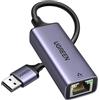 UGREEN Adattatore Ethernet USB 3.0 Gigabit 1000 Mbps in Alluminio Adattatore di Rete Adattatore LAN con 10/100/1000Mbps Compatibile con Switch Windows Mac OS Linux Mi Box