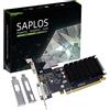 SAPLOS Radeon HD 5450 Scheda Video, 2GB GDDR3 64-bit, Low Profile, DVI-I HDMI VGA, PCI Express x16, Video Card for PC, Computer GPU, DirectX 11