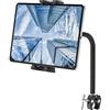 Tendak Supporto Tablet per Cyclette, Spinning e Bicicletta - Collo di Cigno Robusto e Flessibile per iPad, iPad Pro, Mini, Air e Altri Tablet 4.7-12.9