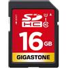 Gigastone Scheda SD 16GB, Scheda di Memoria SDHC da 16 GB, Velocità di Lettura Fino a 80 MB/sec, Classe 10 U1 UHS-I, Specialmente per Fotocamere Videocamera Telecamera PC