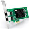 ipolex Gigabit PCIE Scheda di rete Intel 82576 - E1G42ET Chip, 1Gb Scheda rete Ethernet PCI Express 2.0 X1 LAN Card, Dual RJ45 Ports NIC per Windows Server, Linux - ipolex