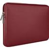 RAINYEAR make life easier RAINYEAR 13 Pollici morbido PU Custodia in pelle per MacBook Air 13 pollici M4 M3 M2 M1 A3240 A3113 A2681 A2338 A2337, 13,3 e 14 Pollici Macbook Pro sacchetto del computer portatile imbottito, Rosso