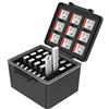 JJC 2IN1 Custodia Protettiva per Chiavette USB e Supporto per Schede di Memoria per 25 Chiavette USB + 9 SD + 18 Micro SD - Custodia per Memoria USB e Schede SD - Resistente all'Acqua