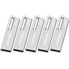 KOOTION Chiavetta USB 16GB, USB 3.0 5 Pezzi Pennetta USB Piccolo e Leggero Pendrive 16GB Metallo Argento Chiavetta USB per Foto Para Ordenador/TV/Coche/Player, ect