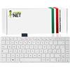 new net Keyboards - Tastiera Italiana Compatibile con Notebook ASUS E402 E402M E402MA E402SA E402S E402N R417 R471N R417NA Bianca