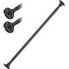 FLY HAWK Bastone per Tenda da Doccia Telescopica Estensibile Stile industriale, 74-236cm Asta per Tende da Doccia in Ferro Regolabile per Doccia e Vasca da Bagno, Comprese Viti e Tasselli