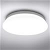 Lepro LE Plafoniera LED, 12W Lampada da Soffitto, Equivalente a 60W, Lampada da Bagno 5000K Bianco Diurno, φ26cm, Plafoniera da Bagno per Cucina, Corridoio, Ufficio, Balcone, Camera da Letto