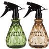 Vwoqiy 2 Pezzi 500 ML Spruzzino Nebulizzatore per Piante, Flaconi Spray, Bottiglie Spray Vuoto Riempibile, Spruzzino Nebulizzatore Flacone per Piante Fiori Giardino (Marrone e Verde)