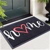 Homaxy Home Zerbino per interni ed esterni, antiscivolo, lavabile, per esterni, porta di casa, ingresso, giardino (60 x 90 cm, nero)