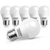 Aigostar - LED Lampadina E27 9W (Equivalenti a 62W), Luce Fredda 6500K, 840 LM, CRI＞80, Mini Globo Lampadina, Pacco da 5