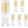 DiCUNO G9 LED Lampadine del 3W (Equivalente a 40W Lampada Alogena), 380LM, Bianco caldo 2700K, AC100-240V, Non-dimmerabile, Risparmio energetico, Base in ceramica, G9 standard, Confezione da 6