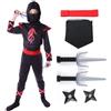 Sincere Party 7St Dragon Ninja Costume per Bambini Unisex, Ninja Dress Up Vestito di Gioco di Ruolo con Accessori 5-7 Anni