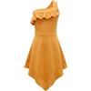 Lito Angels Vestito Costume da Principessa Tribale con Collana per Bambina Taglia 4-5 anni, Giallo Arancio (Etichetta in Tessuto 110)