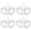 ICE TOYS 4 Maschere bianche da personalizzare per carnevale halloween feste eventi per scuola fai da te (Forma 3)