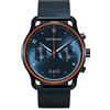 DeTomaso SORPASSO Velocita Blue Orange Orologio da polso da uomo analogico al quarzo, maglia milanese blu spazzolato, blu, Bracciale