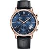 claude bernard classic chronograph orologio Uomo Analogico Al quarzo con cinturino in Pelle di vitello 01002 37R BUIR