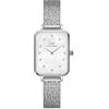 Daniel Wellington Quadro Orologi 20x26mm Stainless Steel (316L) And Crystals Silver