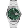 Fossil Orologio Machine da uomo, movimento al quarzo, cassa in acciaio inossidabile da 42 mm con bracciale in acciaio inossidabile, FS5899, Verde
