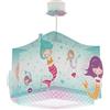 Dalber Lampada da soffitto a sospensione per Bambini Mermaids Sirene