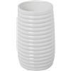 DRW Bicchiere, Ferro battuto, Bianco, 12x7x7 cm
