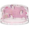 Dalber Lampada da soffitto plafoniera per bambini Unicorns Unicorni rosa animali